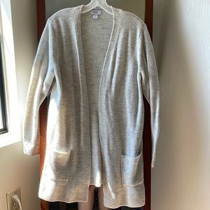 White and blue old navy cardigan